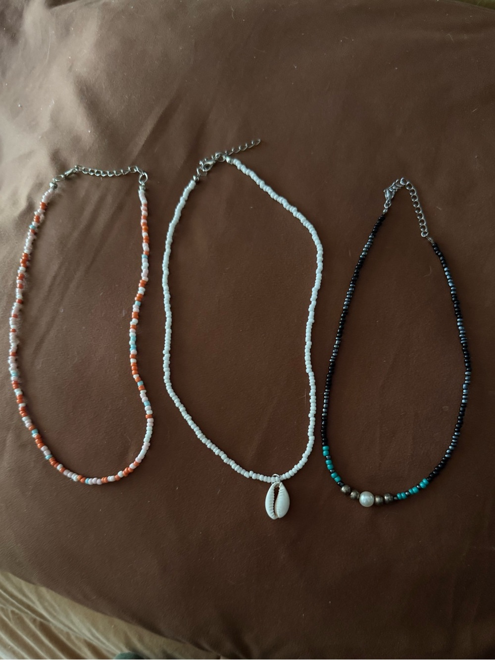 3 Beaded Necklaces